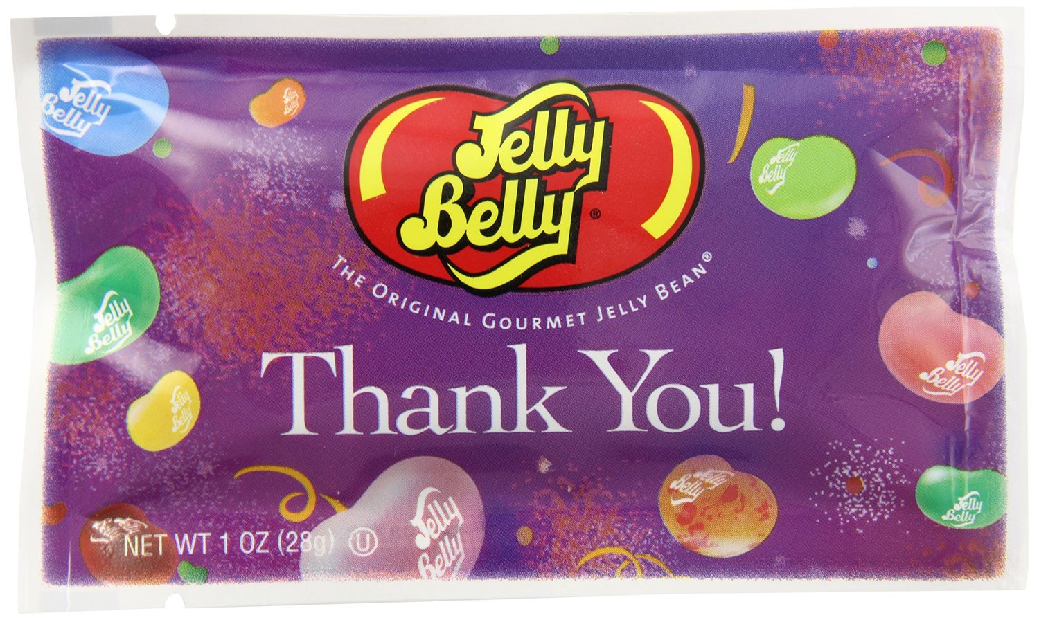 Jelly Belly &quot;Thank You&quot; Jelly Beans, Assorted Flavors, 1-oz, 30 Pack