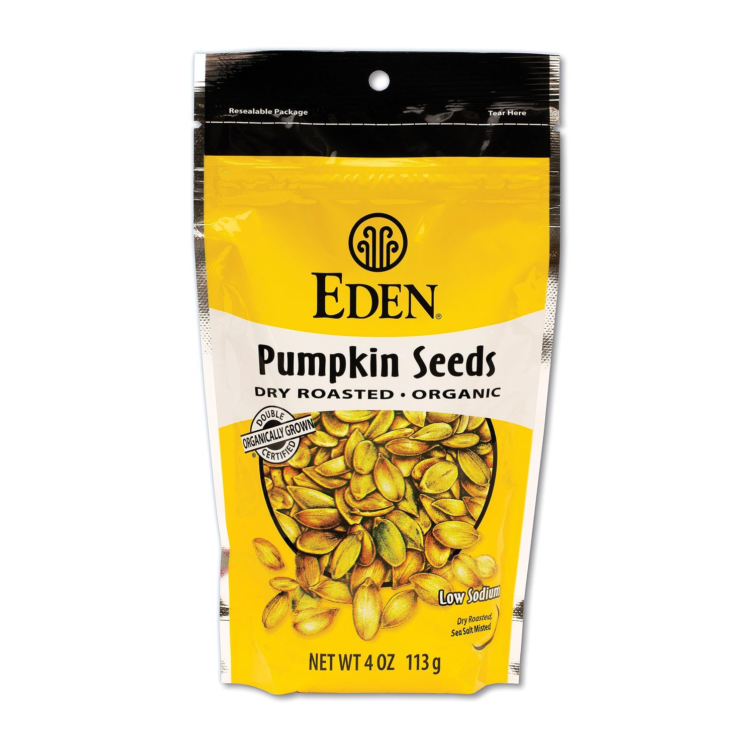 Eden Organic Pumpkin Seeds, Dry Roasted, 4 Oz