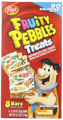 Post Fruity Pebbles Treats, 6.2-Ounce (Pack of 4),0.78 Ounce (Pack of 32)
