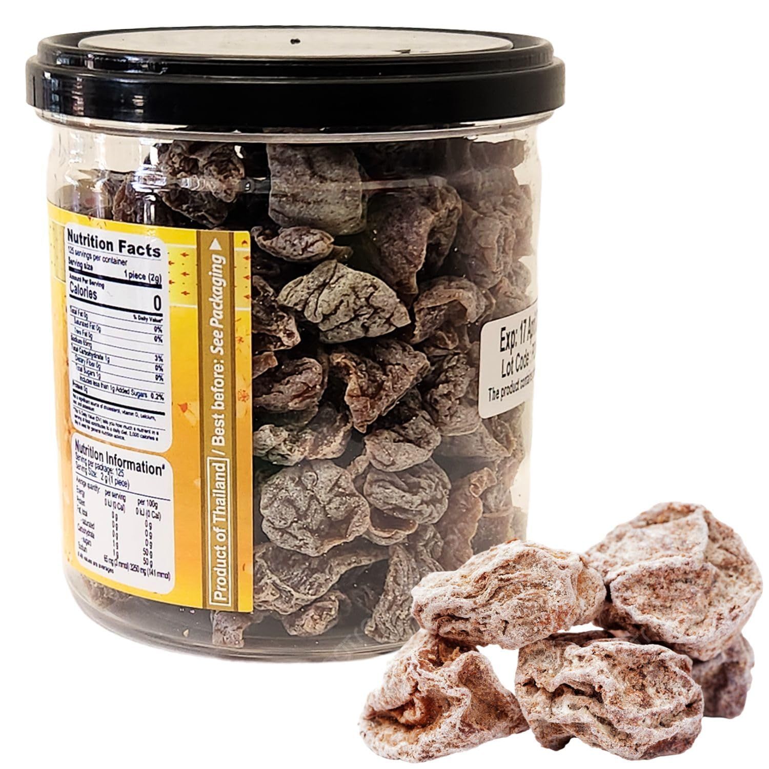 Salted Dried Asian Seedless Plums, Prunes, Xi Muoi, Childhood Snack, Sweet &amp; Sour Delight. 8.8 oz (250g)