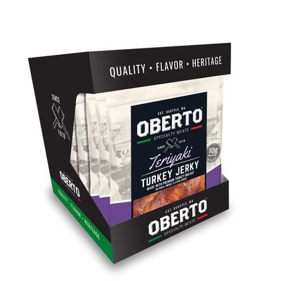 Oberto Specialty Meats Teriyaki Turkey Jerky, 2.7 Ounce (Pack of 8)