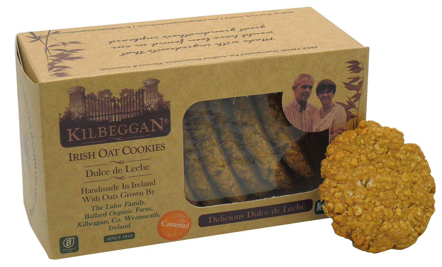 Kilbeggan Irish Oat Cookies, Dulce De Leche, 7 Ounce