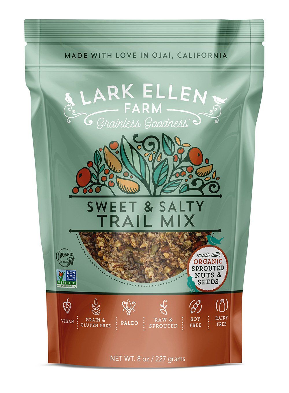 Lark Ellen Farm Trail Mix, Sweet &amp; Salty, 8 Oz