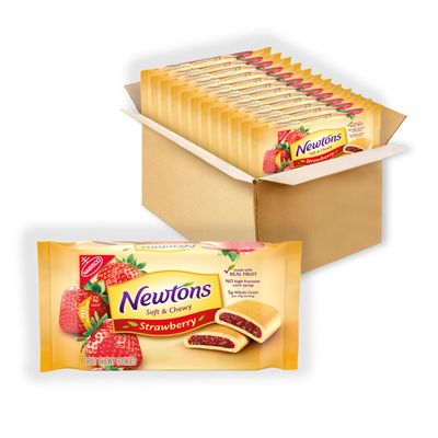 Newtons Soft &amp; Fruit Chewy Strawberry Cookies, (Strawberry Bars), 12 - 10 oz Packs