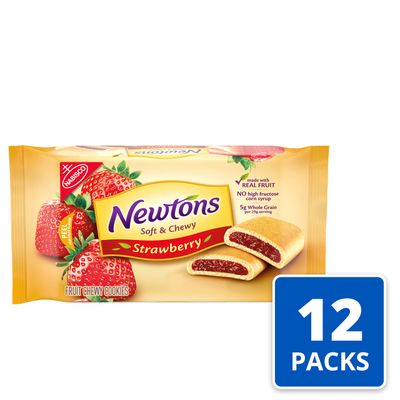 Newtons Soft &amp; Fruit Chewy Strawberry Cookies, (Strawberry Bars), 12 - 10 oz Packs