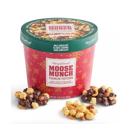 Harry &amp; David Moose Munch Gourmet Popcorn 30 oz Holiday Drum