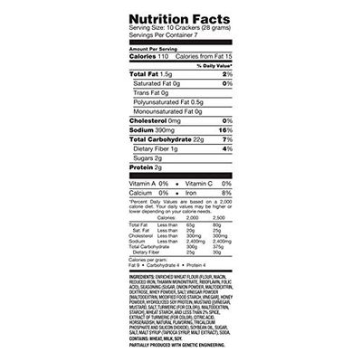 Snack Factory Pretzel Crisps, Honey Mustard and Onion, 7.2 Ounce (2 pack)
