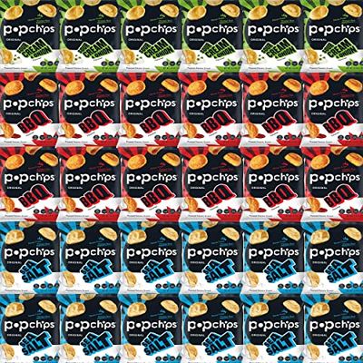 Bulk PopChips Variety Pack - 30 Count / 0.8 oz by Bussin Boxes