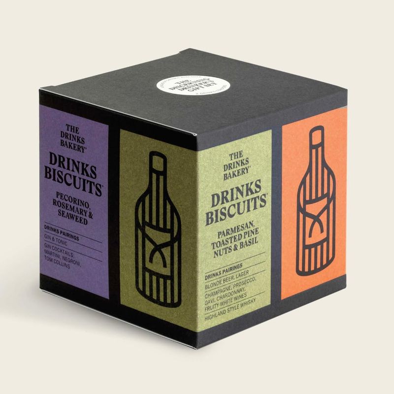 The Drinks Bakery Discerning Drinkers Gift Set  Gift Set Expertly Paired to Great Drinks  Award Winning Drinks Biscuits as Seen on Dragons Den  Made in Scotland