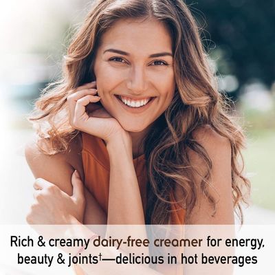 Garden of Life Grass Fed Collagen Creamer Powder - Chocolate, 12 Servings, Collagen Powder for Coffee Energy Beauty Joints, Coconut MCTs, Keto Collagen Protein Supplements