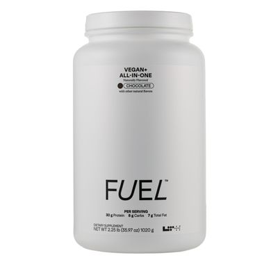 LTH Fuel Vegan &amp; All-in-One - 30g Protein per Serving - Plant-Based Protein Meal Replacement - Vitamins, Minerals, Digestive Enzymes &amp; Probiotics - Meal Supplement - Chocolate, 20 Servings