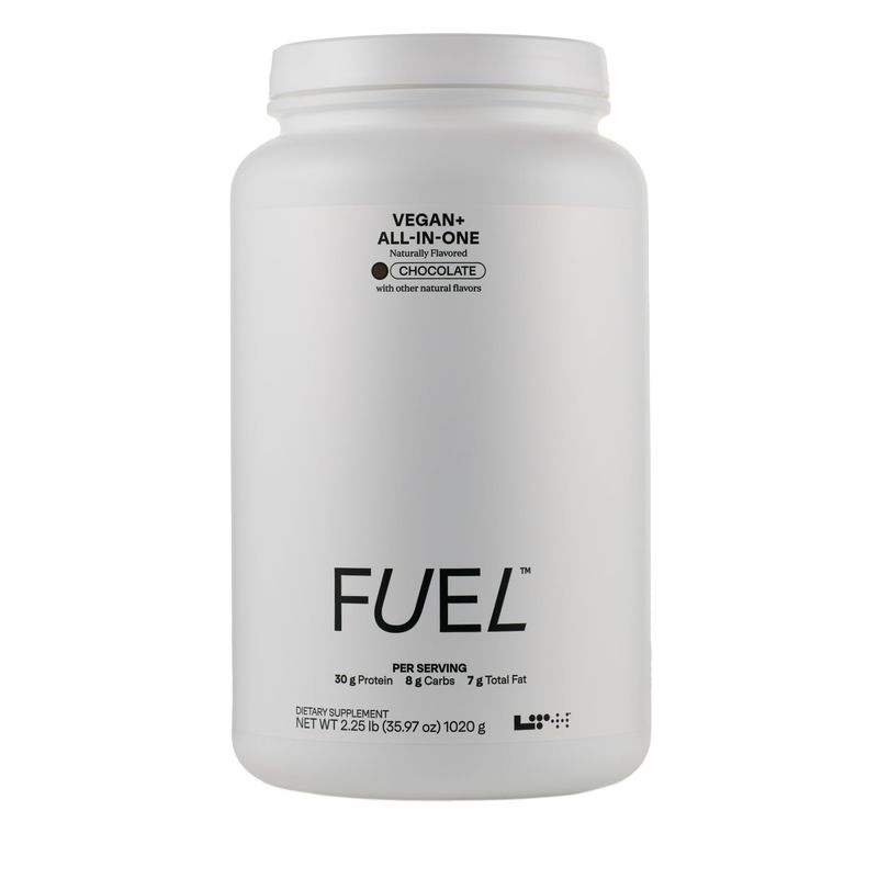 LTH Fuel Vegan &amp; All-in-One - 30g Protein per Serving - Plant-Based Protein Meal Replacement - Vitamins, Minerals, Digestive Enzymes &amp; Probiotics - Meal Supplement - Chocolate, 20 Servings