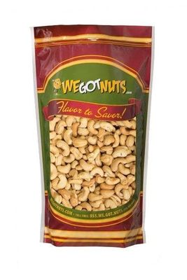 Raw Whole Unsalted Cashews - Premium Quality Kosher Raw Cashews By We Got Nuts - Oil-Free Natural, Healthy &amp; Diet-Friendly Snack - Gourmet Savory Flavor - Air-Tight Resealable Bag Package - 6 lbs