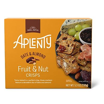 Amazon Brand, Aplenty Fruit &amp; Nut Crisps, Date And Almond, 5.3 Oz