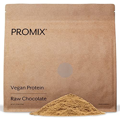 Promix Plant-Based Vegan Protein Powder, Raw Chocolate - 2.5lb Bulk - Pea Protein &amp; Vitamin B-12 - Post Workout Fitness &amp; Nutrition Shakes, Smoothies, Baking &amp; Cooking Recipes - Gluten-Free