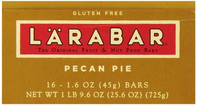 Larabar Pecan Pie, Gluten Free Vegan Fruit &amp; Nut Bar, 1.6 oz Bars, 16 Ct