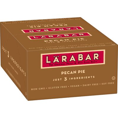 Larabar Pecan Pie, Gluten Free Vegan Fruit &amp; Nut Bar, 1.6 oz Bars, 16 Ct