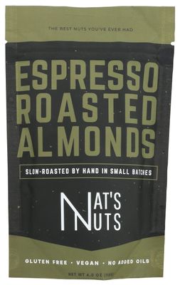 Nat&#39;s Nuts Espresso Roasted Almonds, 4 OZ