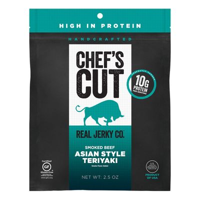 Chef&#39;s Cut Tender Real Steak Jerky Snack, Asian Teriyaki, 2.5 Ounce