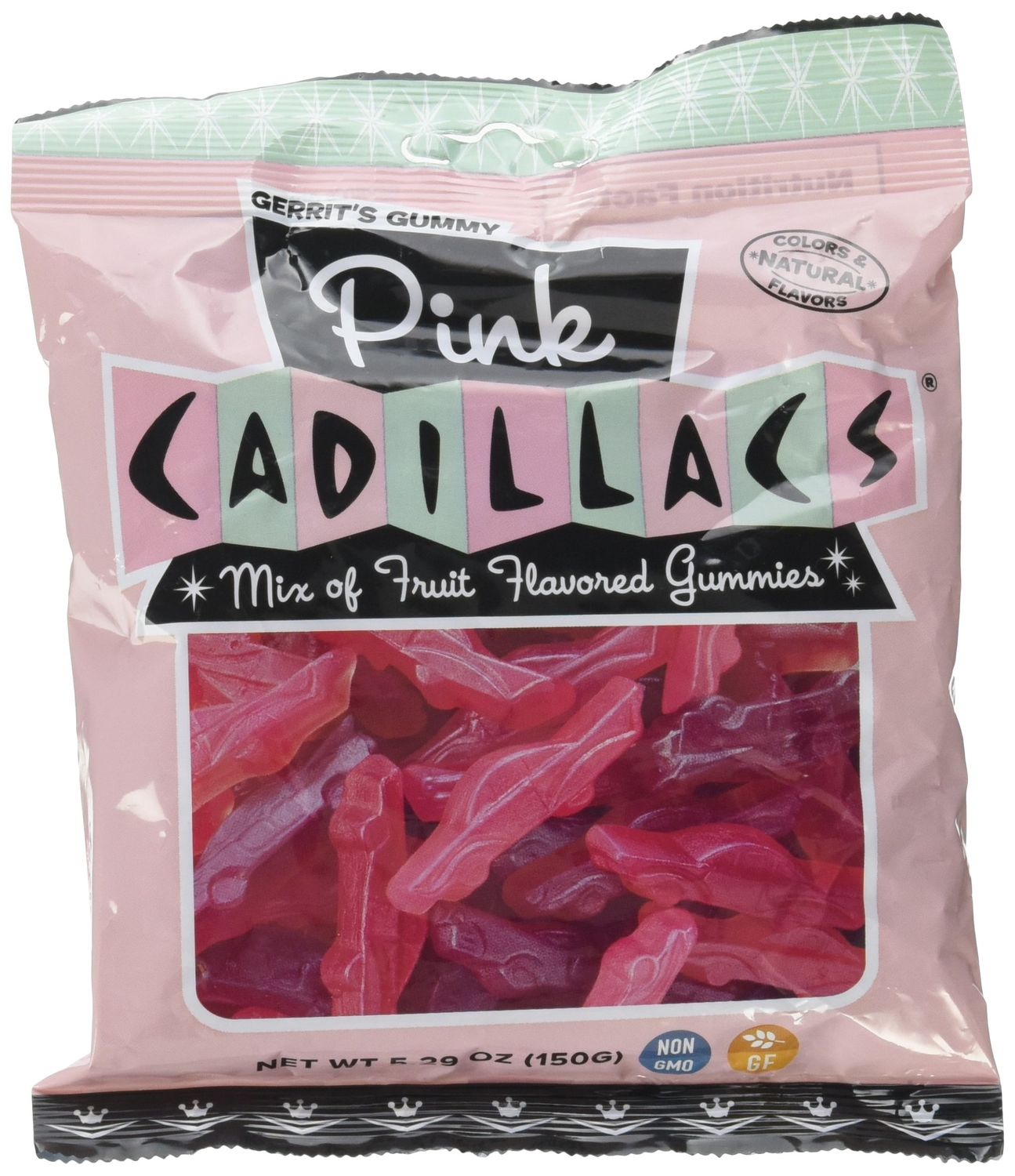 Gerrit&#39;s Gummy Pink Cadillacs, 5.2 Ounces