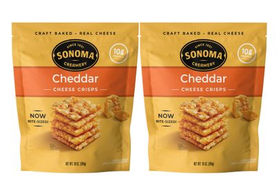 Sonoma Creamery - Cheese Crisps, Cheddar, 10 Oz (2 Count)  Savory Snack Cracker  High Protein  Low Carb  Gluten Free  Wheat Free