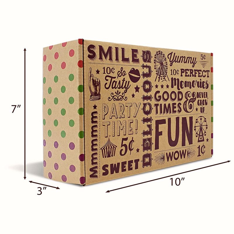 Vintage Candy Co. 70th Birthday Retro Candy Gift Basket - 1955 Party Assortment - Nostalgic Candy and Sweet Snacks Care Package Gift for Men and Women Turning 70 Years Old
