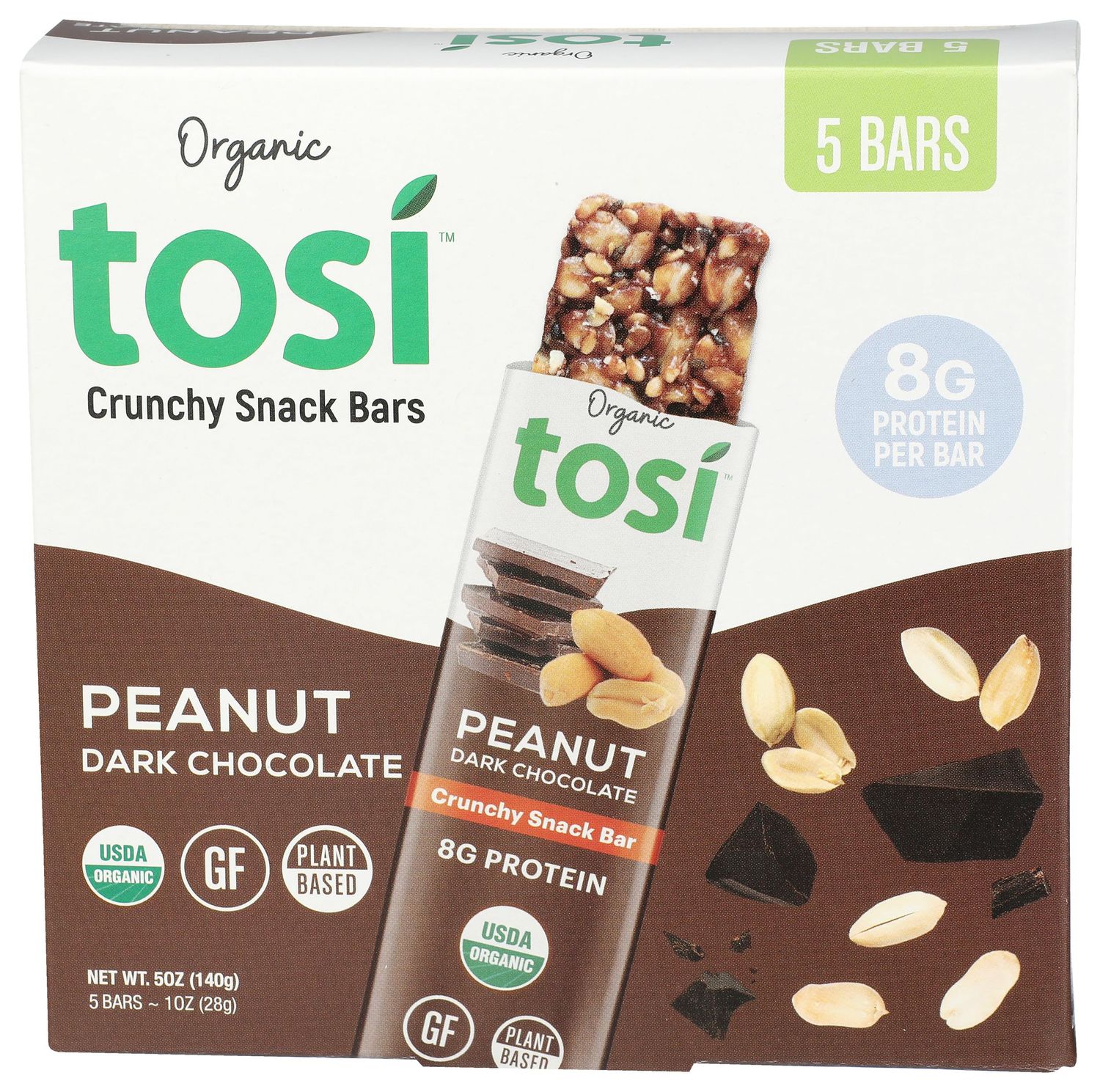 TOSI Organic Peanut Dark Chocolate Superbites, 4 OZ