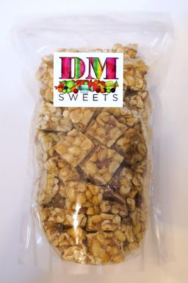 Old Fashioned Crunchy Peanut Squares - 2 lbs in a Resealable Bag to Ensure Freshness