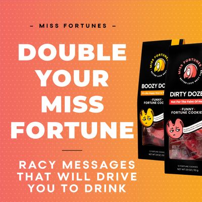 Miss Fortunes, Funny Fortune Cookies, The Two-Pack Shakur (Multi-pack of 2 Dozen Cookies) (Dirty Dozen  Boozy Dozen), 24.0 Count