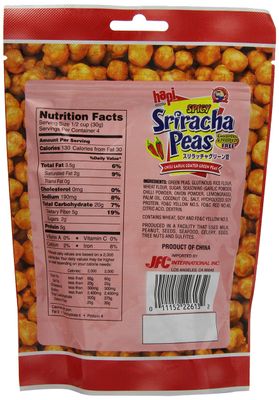 Hapi Sriracha Peas Pouch, 4.23 Ounce (Pack of 12)