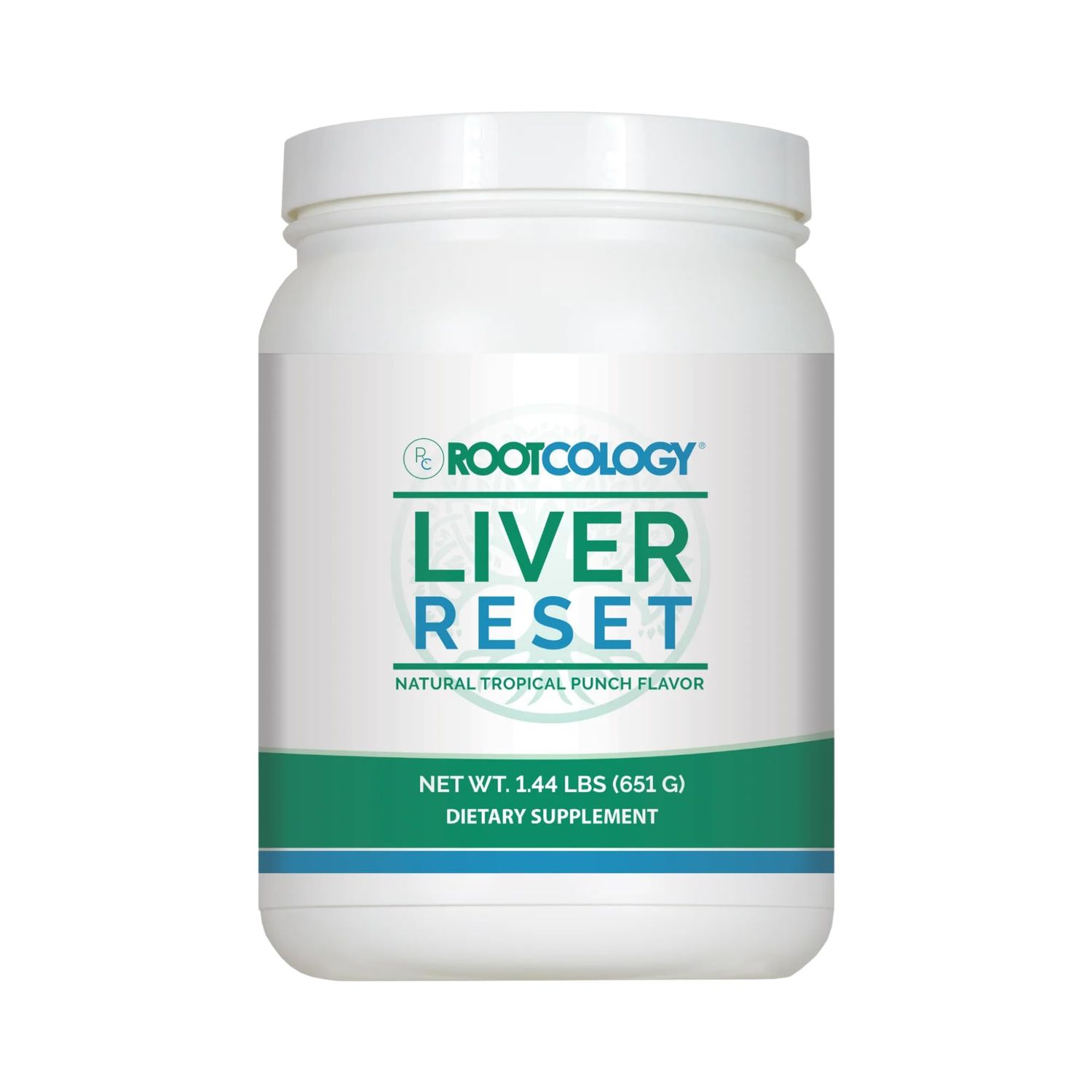 Rootcology by Dr. Izabella Wentz  Liver Reset  Pea Protein Isolate Cleanse with Vitamin B6, B12 &amp; 14g Protein  Natural Tropical Punch Flavor  651g / 21 Servings