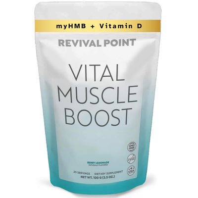 Vital Muscle Boost- Premium myHMB and Vitamin D3 Supplement for Adults- Patented HMB Powder 3000mg- for Healthy Muscles, Energy &amp; Vibrant Active Life- Supports Protein Synthesis &amp; Strength