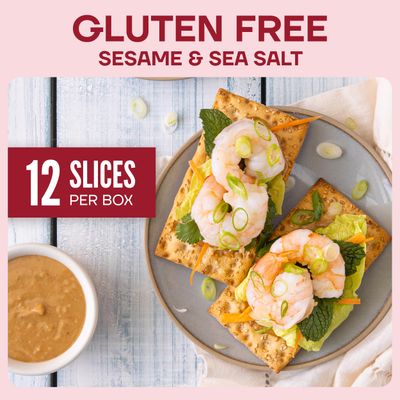 Wasa Gluten Free Sesame &amp; Sea Salt Crispbread, 6.1 oz (Pack of 10), Gluten Free Crackers, Non-GMO Ingredients