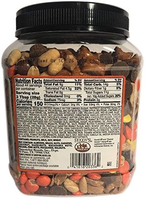 Hoody's Peanut Butter Chocolate Mix, 44oz (2lbs 12oz)