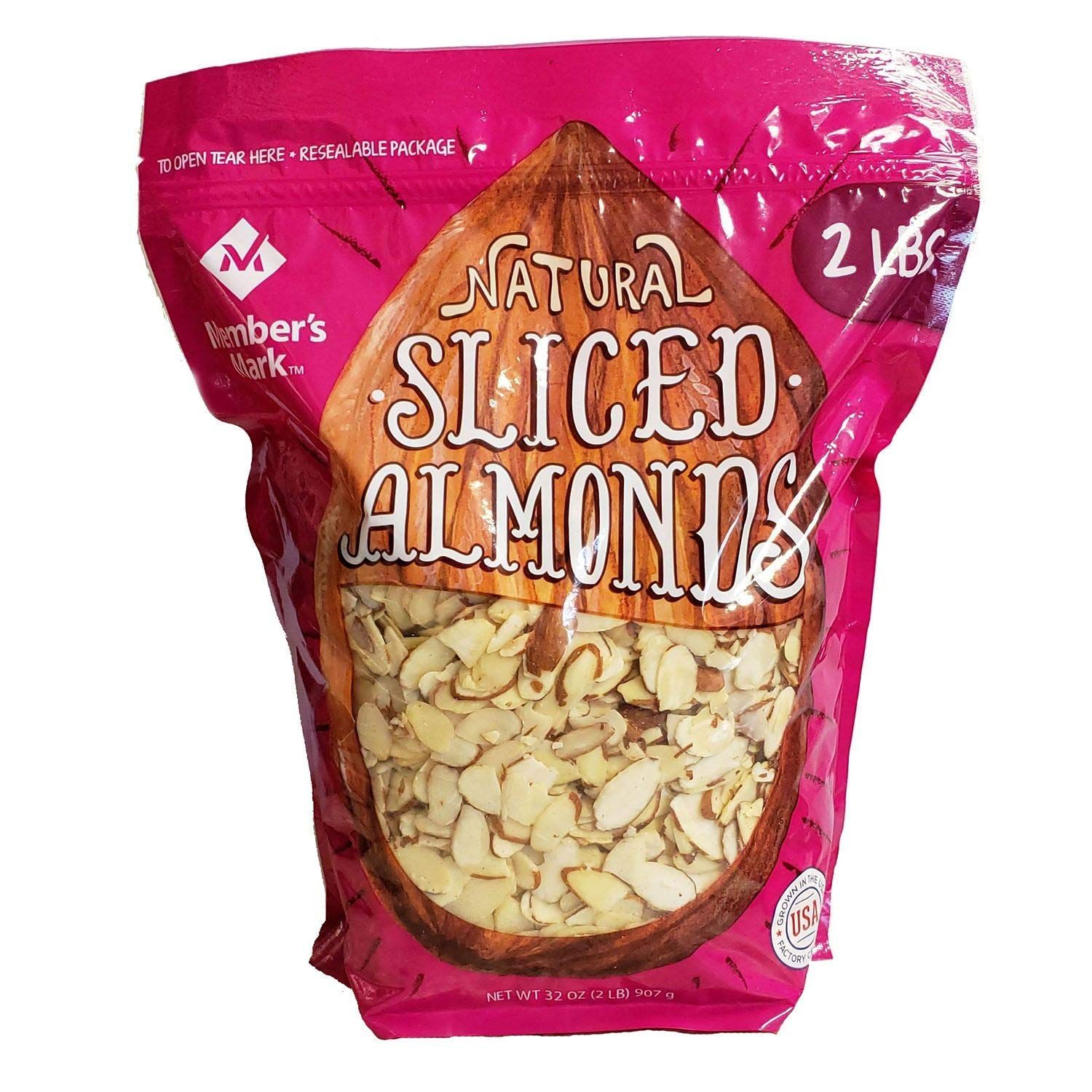 Member&#39;s Mark Natural Sliced California Almonds (32 Ounce)