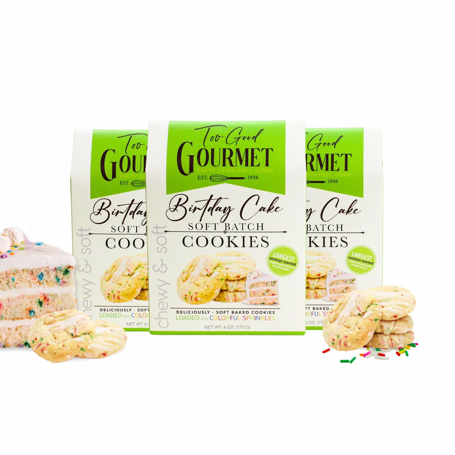 Too Good Gourmet Birthday Cake Batter Cookies (3 Pack)