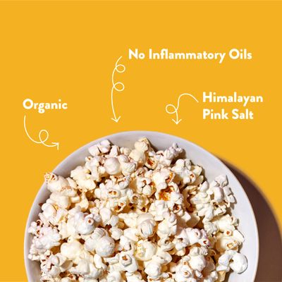 LesserEvil Himalayan Gold Salt Organic Popcorn, Premium Quality, Minimally Processed, No Vegetable Oil, 0.46 Oz, (Pack of 24)