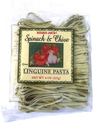 Trader Joe&#39;s Spinach and Chive Linguine Pasta