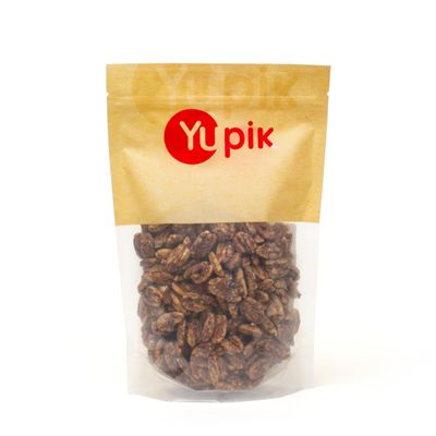 Yupik Butter Flavored Toasted Pecans, 1.1 lb, Sweet &amp; Salty Crunchy Gourmet Snack, Roasted Pecans Butter Glazed, Vegan