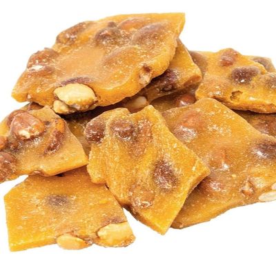 Peanut Brittle Smooth Creamy Crunchy Sweet Fresh Snack - 2.5 lbs in a Resealable Bag to Ensure Freshness