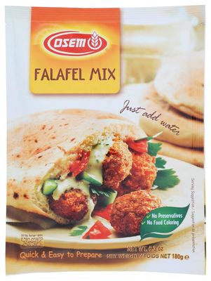 Osem Falafel Mix, 6.3 oz Just Add Water! Delicious Israeli Snack! Makes 30 Balls!
