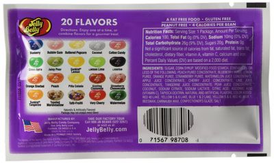 Thank You Assorted Flavors Jelly Beans - 1 oz. Bag. 6 count