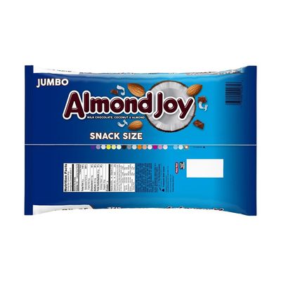 ALMOND JOY Coconut and Almond Chocolate Snack Size, Candy Jumbo Bag, 20.1 oz