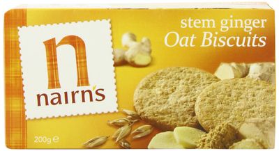 Nairn&#39;s Stem Ginger Oat Biscuits, 7.1-Ounce Boxes (Pack of 6)