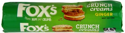 Fox&#39;s Ginger Crunch Creams 168g