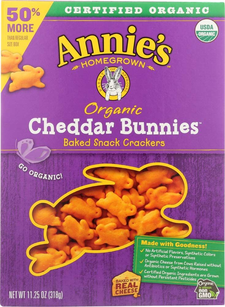 Annie&#39;s Homegrown Organic Cheddar Bunny Big Box,, 11.25 Oz (pack Of 6)