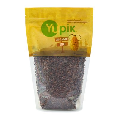 Yupik Organic Raw Cacao Nibs, 2.2 lb (35.2 oz), Pack of 6, Gluten-Free, Kosher, GMO-Free, Vegan, No Sugar Added, No Additives, Made from Raw Cacao, Healthy Snacks, Ideal for Baking &amp; Topping