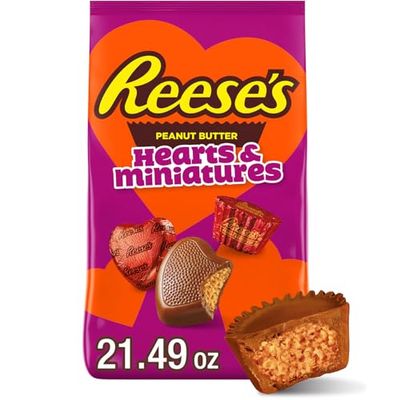 REESE&#39;S Assorted Chocolate Peanut Butter Shapes, Candy Bag 21.49oz