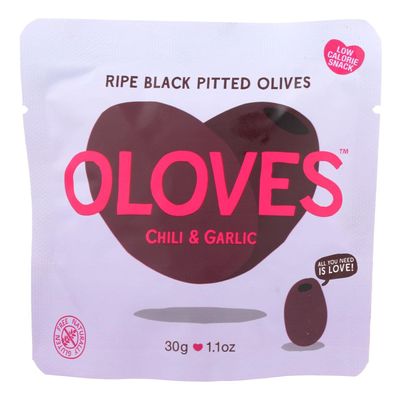 Oloves Chili &amp; Garlic Snack Olives (Pack of 10)