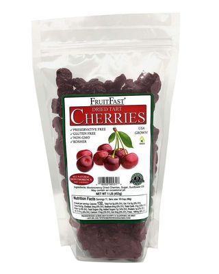 Premium Michigan Montmorency Dried Cherries by Brownwood Acres - Slightly Sweetened - Non-GMO, Gluten Free, Kosher Certified All Natural Healthy Snack Alternative (1 Pound)